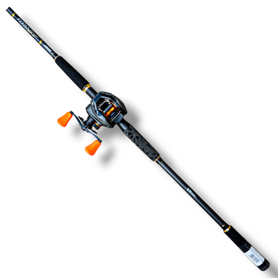 Combo Surubi Caña Marine Titan X 2.44mt 20-40lb + Reel Marine TITAN PRO 2 BG 8000