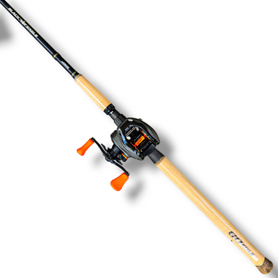 Combo Surubi Caña Black Eagle Go Style 2.13mt 20-40 lb + Reel Marine TITAN PRO 2 BG 8000