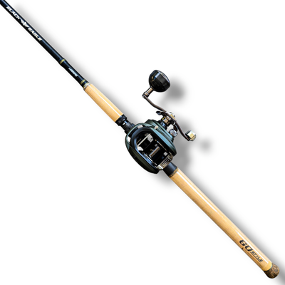 Combo Surubi Caña Black Eagle Go Style 2.13mt 20-40 lb + Reel Marine Forza 400 8.1:1