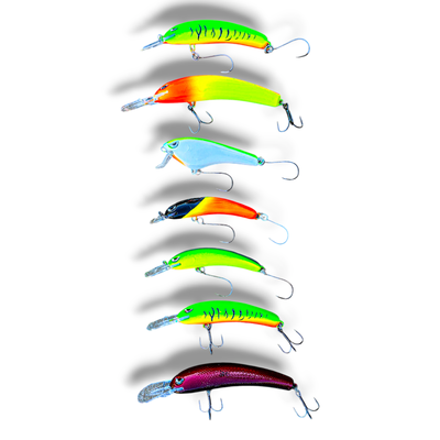 Combo Dorado x7 Señuelos | Media Agua + Profundidad | Don KB