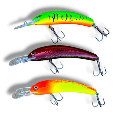 Combo Dorado x3 Señuelos | Trolling Profundo | Don KB