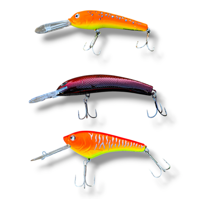 Combo Dorado x3 Señuelos | Profundidad Alta | Don KB / NG