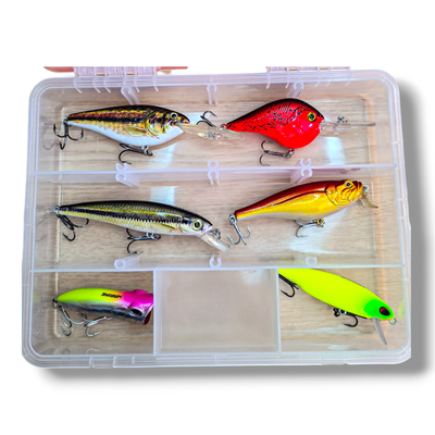 Combo Caja Zest 230 + 5 Señuelos Surtidos - CAJA #399