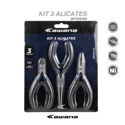  Kit 3 Pinza Alicates (WT120103) - Kawana