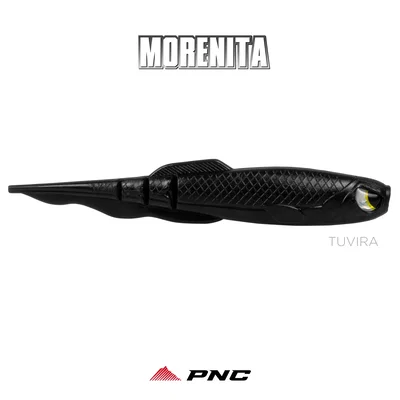 Señuelo OffSet Morenita 14cm Goma Negra - Pinnacle