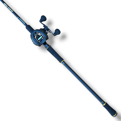 Combo Caña Black Pira 2.40mt 30-60lb 2T + Reel Black Pira 400 7.1:1 18kg - Kawana