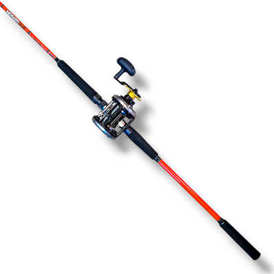 Combo Caña Venza BG 2.13mt 20-50lb + Reel Tambor Black Max 30 4.3:1 - Marine