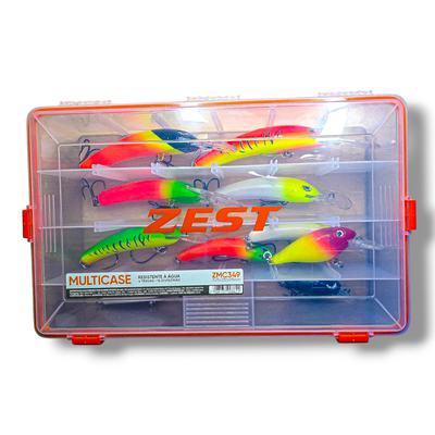 Combo 10 Señuelos DON KB + Caja Zest 349 - CAJA #349