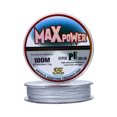 Multifilamento Max Power 0.50mm 65lb x 100mt Gris - Maruri