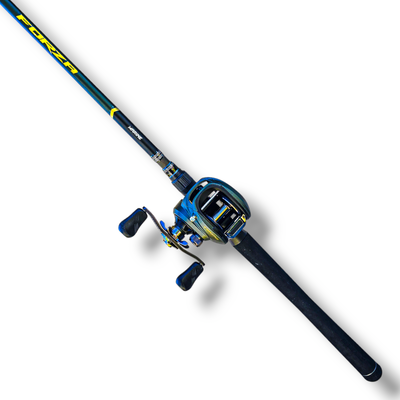 Combo Reel Forza + Caña Forza 2.44mt 2T 30-60lb