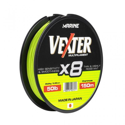 Multifilamento 0.35mm x 150mt VEXTER X8 CHARTREUSE - Marine