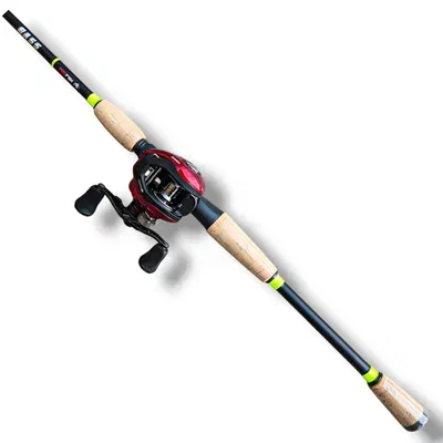 Combo Reel Titan Pro 2 12000 + Caña Bass 2.10m 10-20lb 2T RedFish