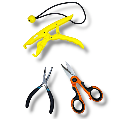 Kit Acessorios (Boga Grip + Pinza Multifuncion + Tijera Dentada Redfish)
