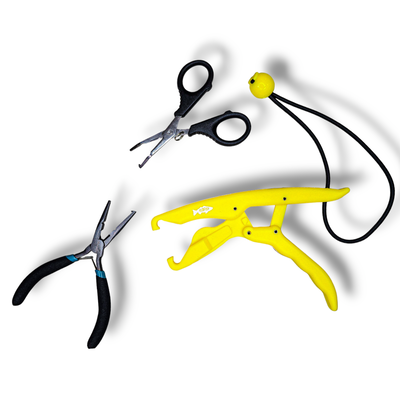 Kit Accesorios (Pinza Alicate + Boga Grip Plastico + Tijera Caster 11cm)