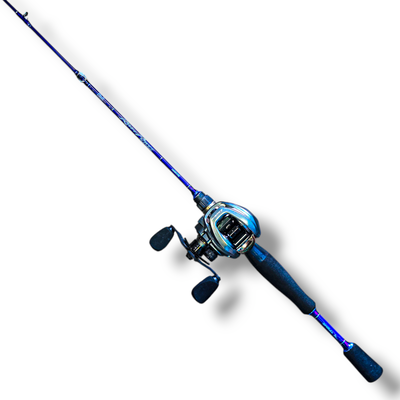 Combo Reel Lince Carbon + Caña Marine Sports River Power Spiral 1,10 m