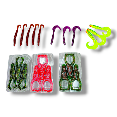Combo 6 Gomas Soft Para Taruchas - Tarariras
