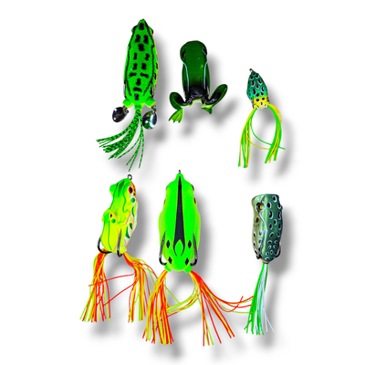 Combo 6 Ranas de Goma Blanda – Varios Tamaños  - Taruchas - Tarariras