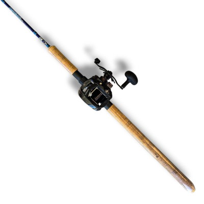 Combo Caña Xtreme Carbono Macizo 1.83m 40-80lb + Reel Marine Titan 400 7ROL 7.1:1
