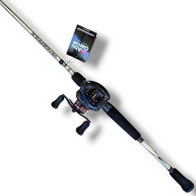Combo Caña Abu Garcia Vengeance 2.13 12-20LB 1T + Reel Marine Venator ACX 8.3:1 