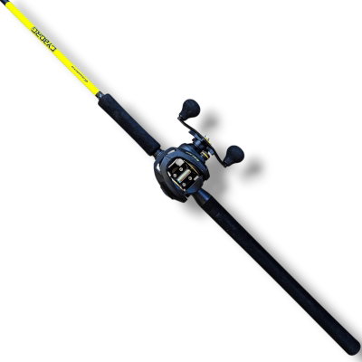 Combo Caña Cyborg 1.98mt 30-60lb Rotativo - Kawana + Reel Black Pira 400 7.1:1 18kg