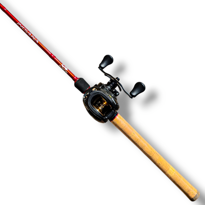 Combo Caña Indiana 1.98mt 14-25lb 1 Tramo + Reel Brisa BG con Chicharra 7.2:1 - Marine