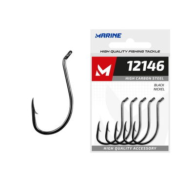 Anzuelo 1/0 C/ 50 12146 BLACKNICKEL CT Marine						