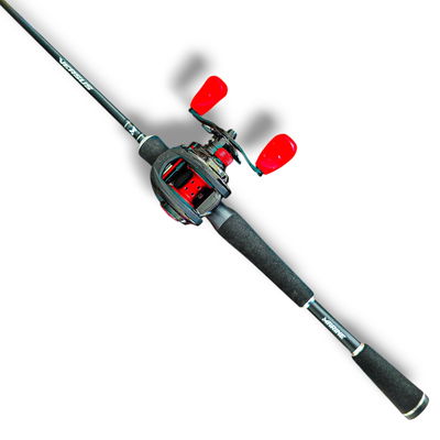 Combo Reel Abu Garcia MAX X 6.4:1 + Caña VERSUS 1.68m 12-25lb Marine
