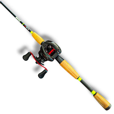 Combo Reel Zest TORMENT 12ROL + Caña Bass 2 tramos 1.80mt 10-20lbs