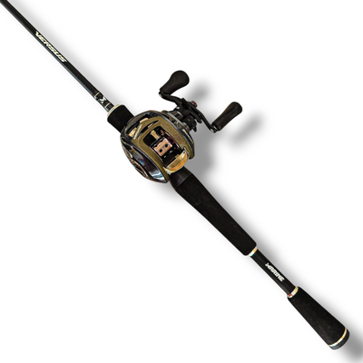 Combo Caña VERSUS 1.68m 12-25lb Marine + Reel Huevito NEW VENTURA VT-5 5ROL 7.0:1