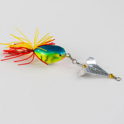 Señuelo Rana rígida + Hélice  RedFish