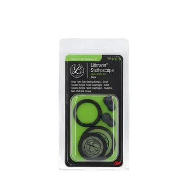 Kit de repuestos para estetoscopio Littmann Classic lll / Cardiology IV / Core - Negro