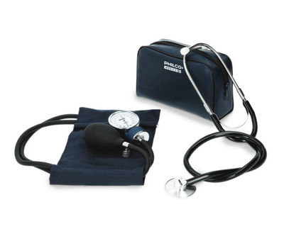 Tensiómetro aneroide con estetoscopio Philco - Azul