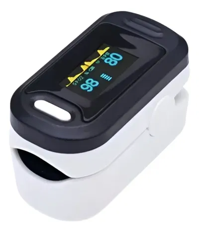 Oxímetro de pulso para dedo con curva YK-81A blanco con negro