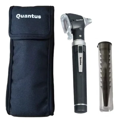 Otoscopio fibra óptica Led Mini Quantus con funda y espéculos