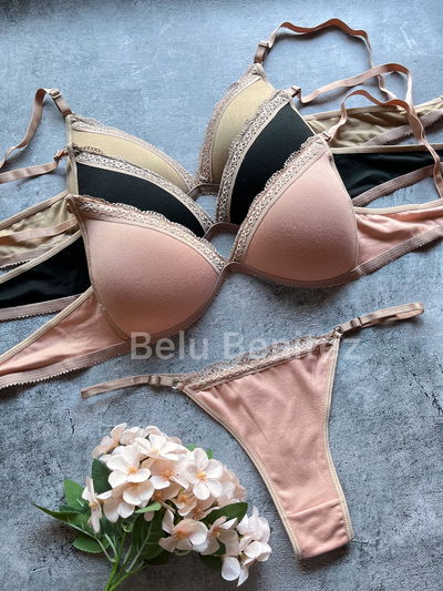 Conjunto triangulo puntilla lycra