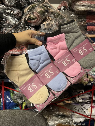 Medias algodón liso PACK X3