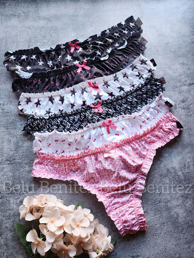 Colales frufru estampada PACK X3