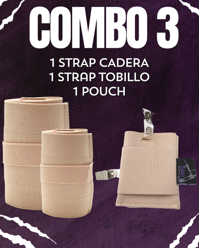 COMBO 3                                            - 1 CADERA + 1 TOBILLO + 1 POUCH