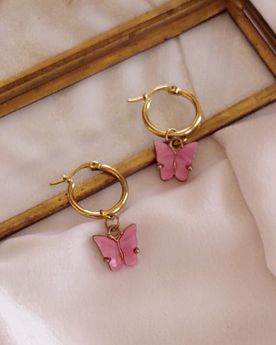 Argollas BUTTERFLY 2 cm
