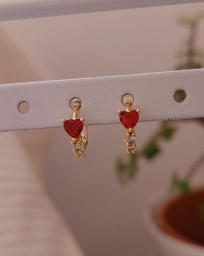Argollas clip VANITY 1 cm
