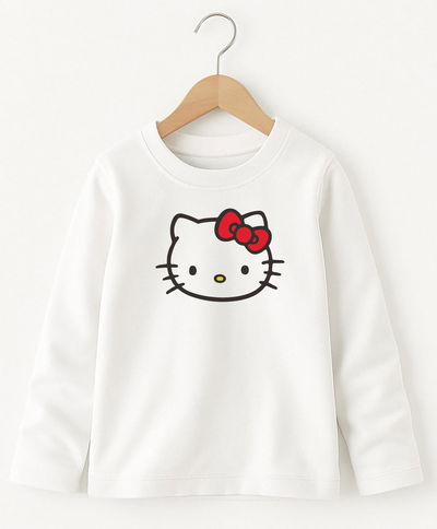remera térmica kitty blanca