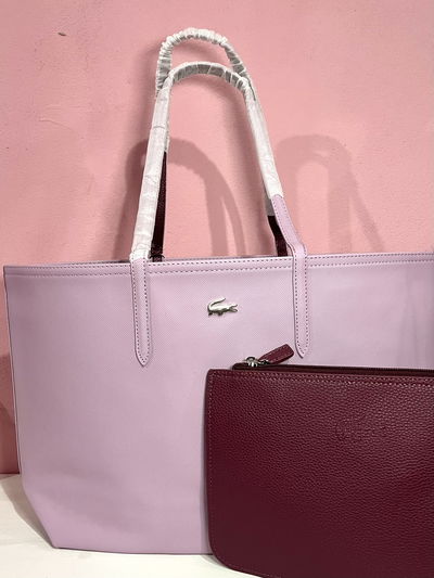 Tote Lacoste reversible lila