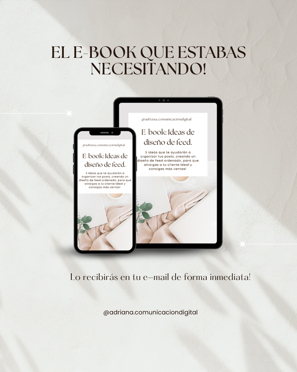 E-Book 5 ideas de diseño de feed.