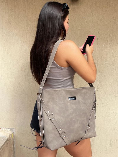 Cartera Cleo - gris 