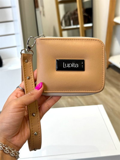 Billetera pocket beige