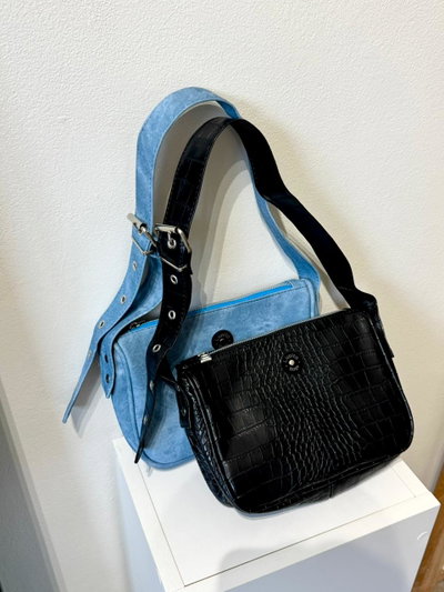 Bag denim & black