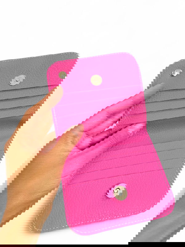Tarjetero fucsia