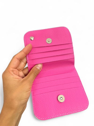 Tarjetero fucsia