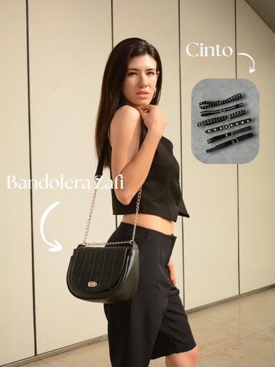 Bandolera Zafi + cinto (a eleccion)
