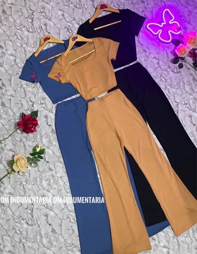 Conjunto Sabrina (Top + Pantalón oxford)